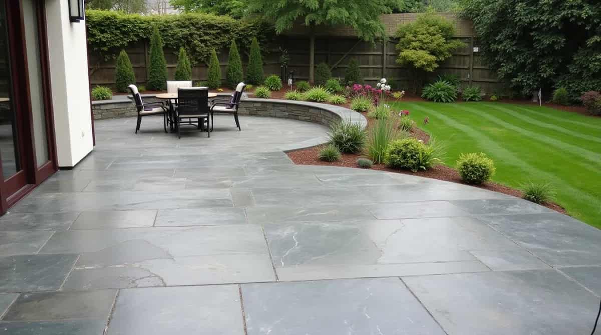 سنگ گرانیت کف حیاط هماهنگ با محوطه سازی فضای بیرونی